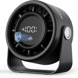 gaiatop Small Desk Fan Rechargeable. 5in Desktop Fan AF-04