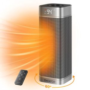 Gaiatop Portable Tower Heater with 60?? Oscillation. 5 Modes. and 2s Fast Heating SH-01